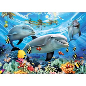Ravensburger (13052) - "Dolphins' Ball" - 300 pezzi