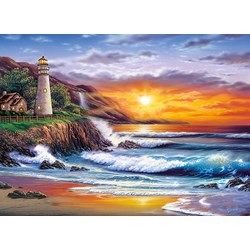 Clementoni (39368) - Steve Sundram: "Lighthouse at Sunset" - 1000 pezzi