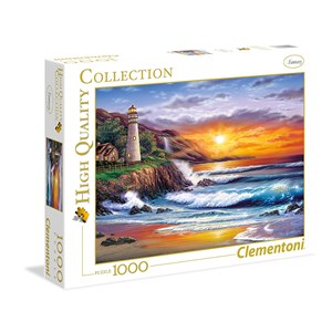 Clementoni (39368) - Steve Sundram: "Lighthouse at Sunset" - 1000 pezzi