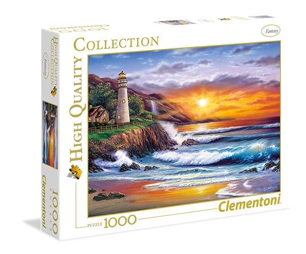 Clementoni (39368) - Steve Sundram: "Lighthouse at Sunset" - 1000 pezzi