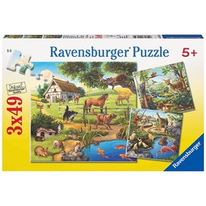 Ravensburger (09265) - "Wild, Pet and Zoo Animals" - 49 pezzi