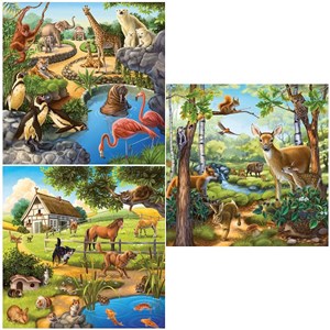 Ravensburger (09265) - "Wild, Pet and Zoo Animals" - 49 pezzi