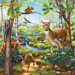 Ravensburger (09265) - "Wild, Pet and Zoo Animals" - 49 pezzi