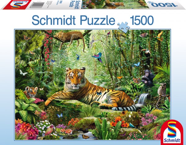 Schmidt Spiele (58188) - Adrian Chesterman: "Jungle Tigers" - 1500 pezzi