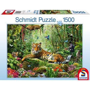 Schmidt Spiele (58188) - Adrian Chesterman: "Jungle Tigers" - 1500 pezzi