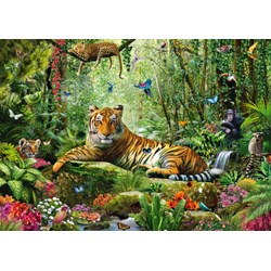 Schmidt Spiele (58188) - Adrian Chesterman: "Jungle Tigers" - 1500 pezzi