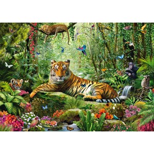 Schmidt Spiele (58188) - Adrian Chesterman: "Jungle Tigers" - 1500 pezzi