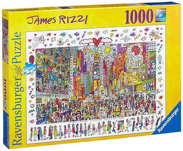 Ravensburger (19069) - James Rizzi: "Times Square, Everyone Should Go There" - 1000 pezzi