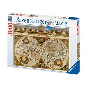 Ravensburger (17054) - "World Map, 1665" - 3000 pezzi