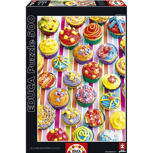 Educa (15549) - "Colourful Cupcakes" - 500 pezzi