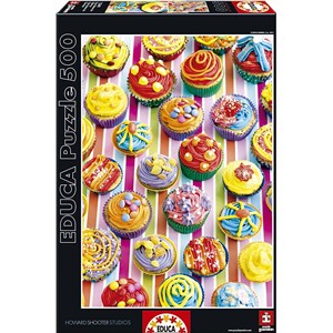 Educa (15549) - "Colourful Cupcakes" - 500 pezzi