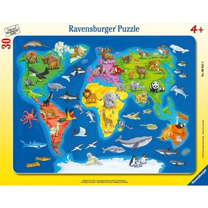 Ravensburger (06641) - "Animals of the World" - 30 pezzi