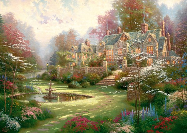 Schmidt Spiele (57453) - Thomas Kinkade: "The House in the Country" - 2000 pezzi