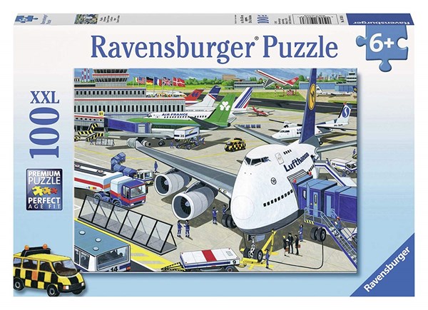 Ravensburger (10763) - "Airfield" - 100 pezzi