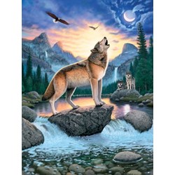 Ravensburger (15360) - "Wolf's howl" - 1000 pezzi