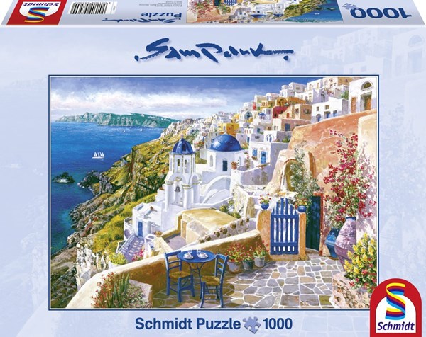 Schmidt Spiele (58560) - Sam Park: "Santorini" - 1000 pezzi