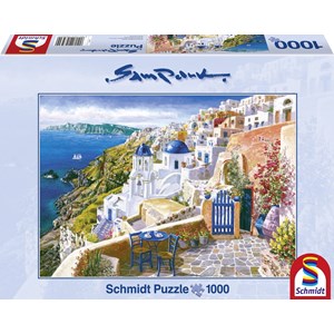 Schmidt Spiele (58560) - Sam Park: "Santorini" - 1000 pezzi