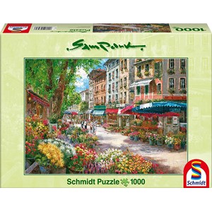 Schmidt Spiele (58561) - Sam Park: "Paris, Flowers Market" - 1000 pezzi