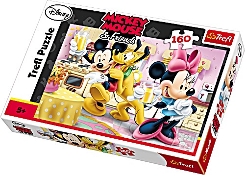 Trefl (15237) - "Mickey and Minnie with Pluto" - 160 pezzi