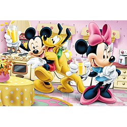 Trefl (15237) - "Mickey and Minnie with Pluto" - 160 pezzi
