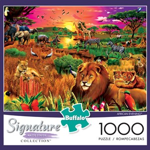 Buffalo Games (1428) - Gerald Newton: "African Evening" - 1000 pezzi
