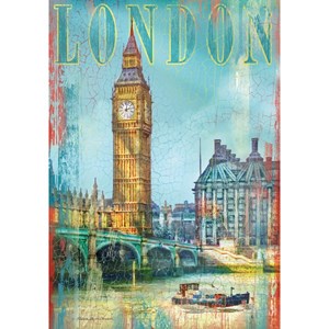 Clementoni (37035) - Patrick Reid O’Brien: "United Kingdom, London, Big Ben" - 500 pezzi