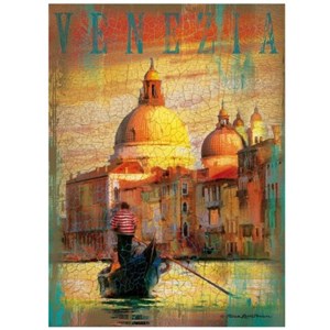 Clementoni (37037) - "Venice - Wood effect" - 500 pezzi