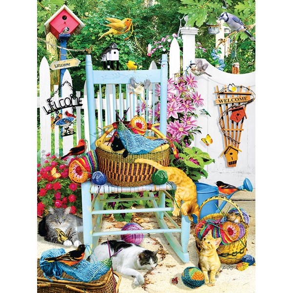 SunsOut (34958) - Lori Schory: "The Knitting Chair" - 1000 pezzi