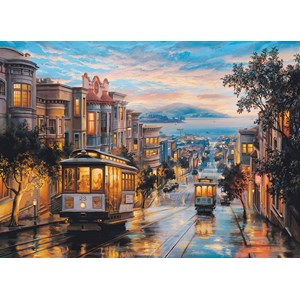 Eurographics (6000-0957) - Eugene Lushpin: "San Francisco Cable Car Heaven" - 1000 pezzi