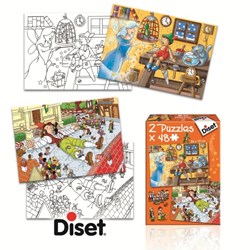 Diset (69586) - "Pinocchio and Gulliver" - 48 pezzi