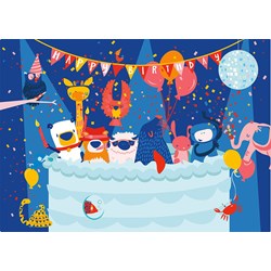 Buffalo Games (39605) - "Happy Birthday (Silly Street)" - 48 pezzi