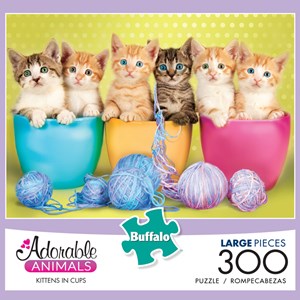 Buffalo Games (2702) - "Kittens in Cups (Adorable Animals)" - 300 pezzi