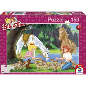 Schmidt Spiele (56050) - "Bibi and Tina, In the glade" - 150 pezzi