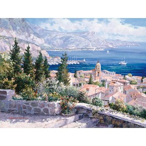 Schmidt Spiele (59272) - "Sam Park: France, On rooftops of Saint-Tropez" - 1000 pezzi
