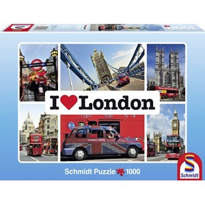 Schmidt Spiele (59283) - "I love London" - 1000 pezzi