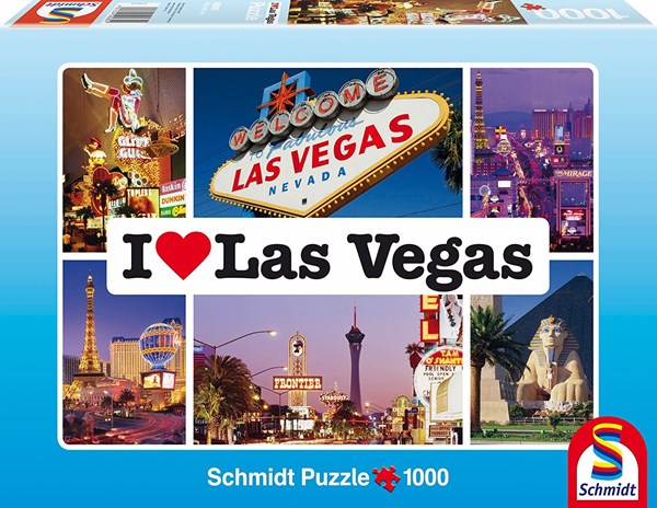 Schmidt Spiele (59285) - "I love Las Vegas" - 1000 pezzi