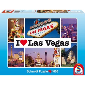 Schmidt Spiele (59285) - "I love Las Vegas" - 1000 pezzi