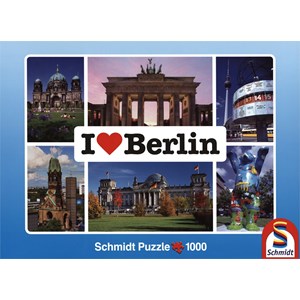 Schmidt Spiele (59281) - "I love Berlin" - 1000 pezzi