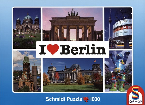 Schmidt Spiele (59281) - "I love Berlin" - 1000 pezzi