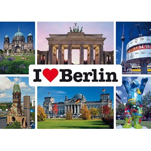 Schmidt Spiele (59281) - "I love Berlin" - 1000 pezzi