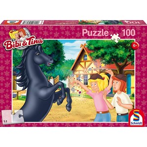 Schmidt Spiele (56078) - "The wild stallion" - 100 pezzi