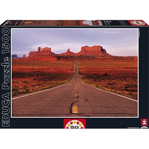 Educa (16007) - "Monument Valley Road" - 1500 pezzi