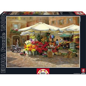 Educa (16010) - "Flower Market" - 1500 pezzi