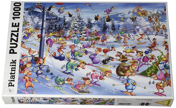Piatnik (535147) - François Ruyer: "Christmas Skiing" - 1000 pezzi