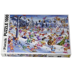 Piatnik (535147) - François Ruyer: "Christmas Skiing" - 1000 pezzi