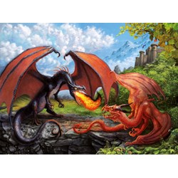 Ravensburger (12708) - "Duel of Dragons" - 200 pezzi
