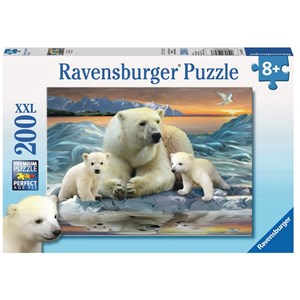 Ravensburger (12647) - "Polar Bears" - 200 pezzi
