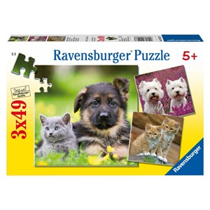 Ravensburger (09423) - "Cats And Dogs" - 49 pezzi