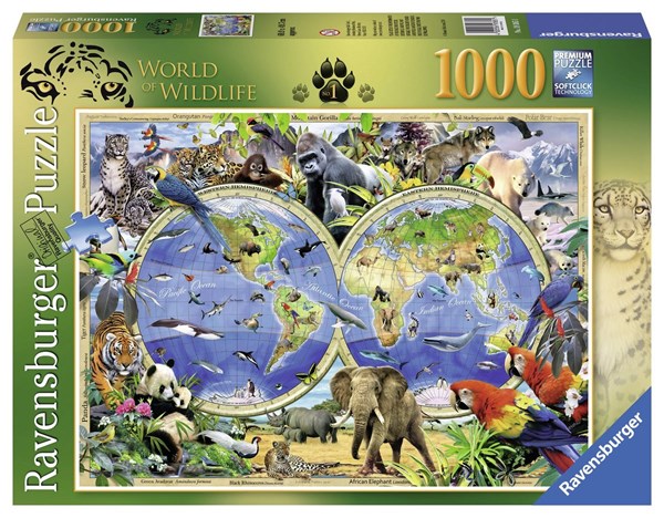 Ravensburger (19385) - Howard Robinson: "World of Wildlife" - 1000 pezzi