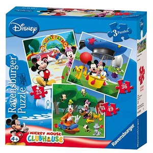 Ravensburger (07088) - "Mickey Mouse Clubhouse" - 25 36 49 pezzi